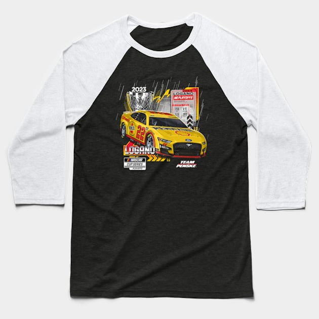 Joey Logano Series Playoffs Baseball T-Shirt by art.Hamdan